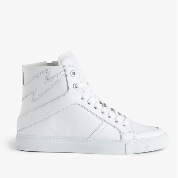 ZV1747 High Flash Sneakers high tops white New - Picture 1 of 15